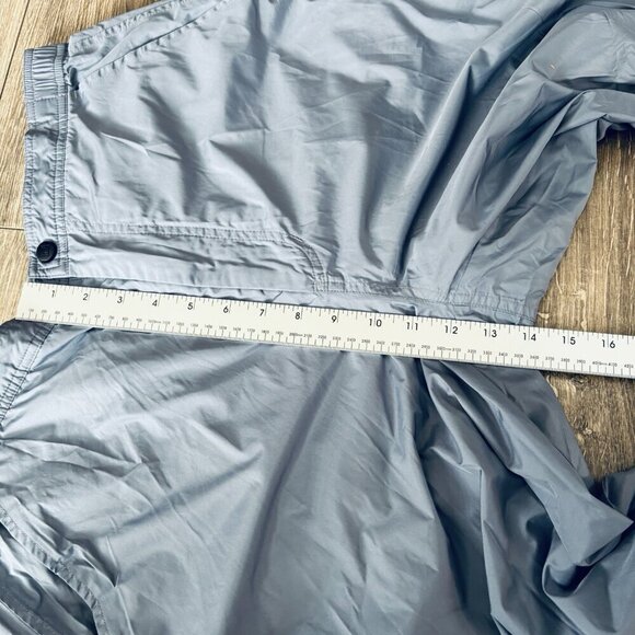 Vintage Fila Track Pants M Light Blue Polyester Sweatpants Embroidered Baggy Y2K - Picture 6 of 16